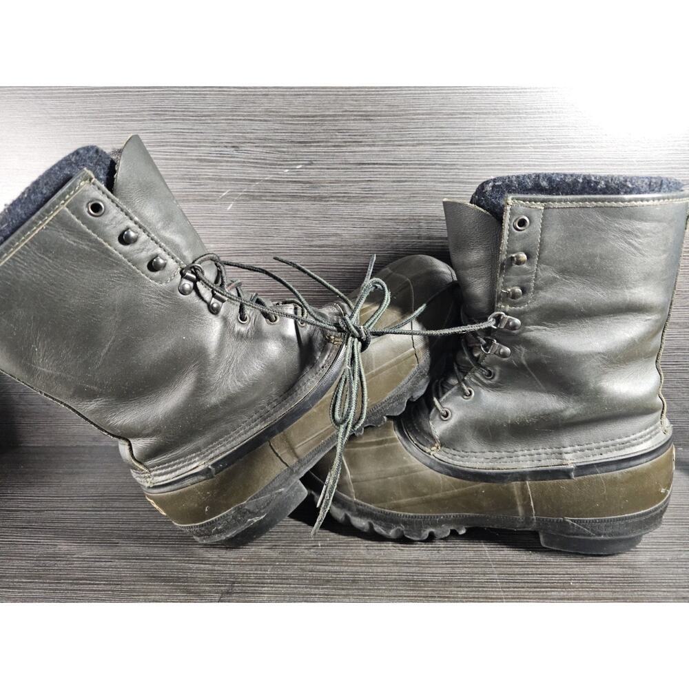Lacrosse Iceman Insulated Rubber Boots Steel Shank Leather Upper Shoe Size 11 - Picture 6 of 7
